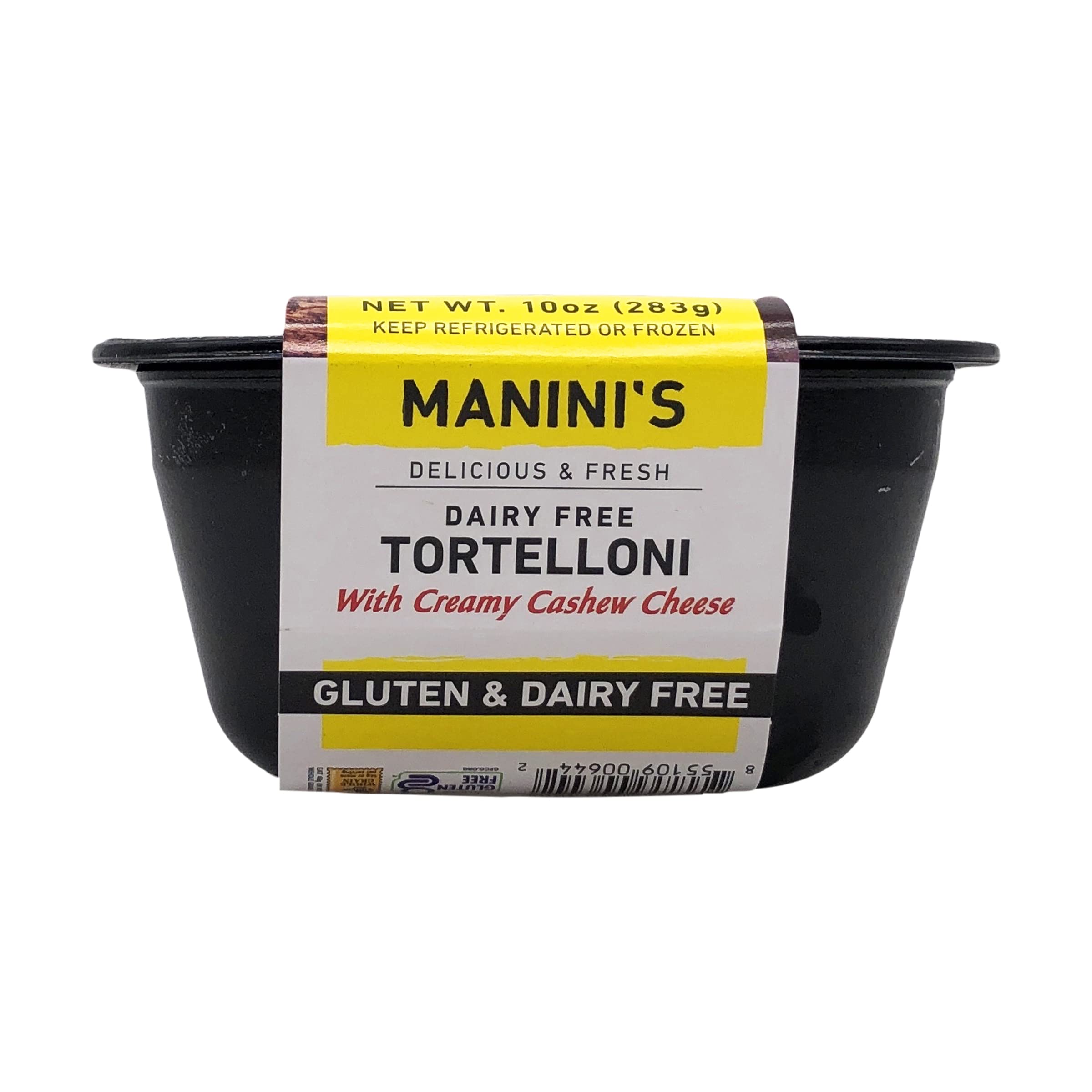 Gluten Free Dairy Free Tortelloni Pasta - MANINIS 10 oz | Vegan & Allergy-Friendly Italian Pasta for Healthy Meals & Special Diets | Perfect for Soups, Salads & Family Dinners