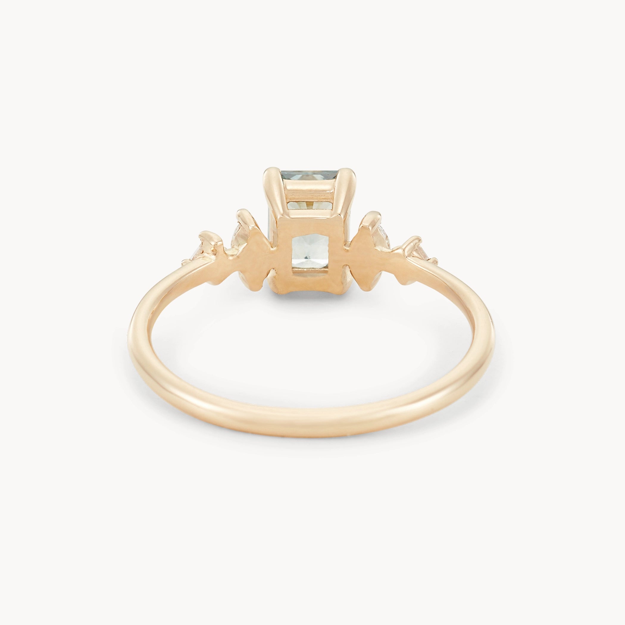Unique Sylvan Promise 14K Yellow Gold Ring with Radiant Cut Sapphire – Perfect for Engagement, Anniversary & Special Occasions