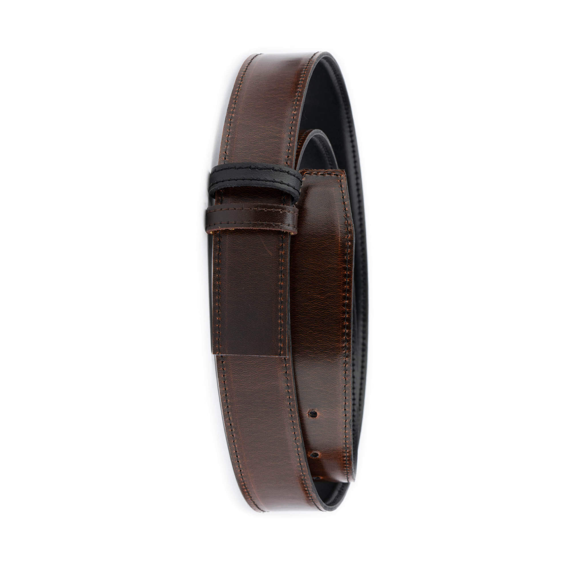 Reversible Black & Brown 3.5cm Genuine Leather Belt Strap - Replacement for Ferragamo Buckles | Perfect for Office, Casual & Formal Wear