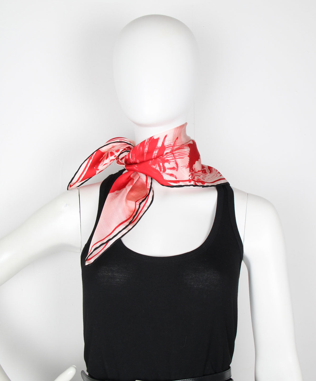 Red Silk Bandana Scarf - Soft & Stylish Hair Accessory for Women & Men - Perfect for Fashion, Headbands, Hair Ties & Boho Outfits