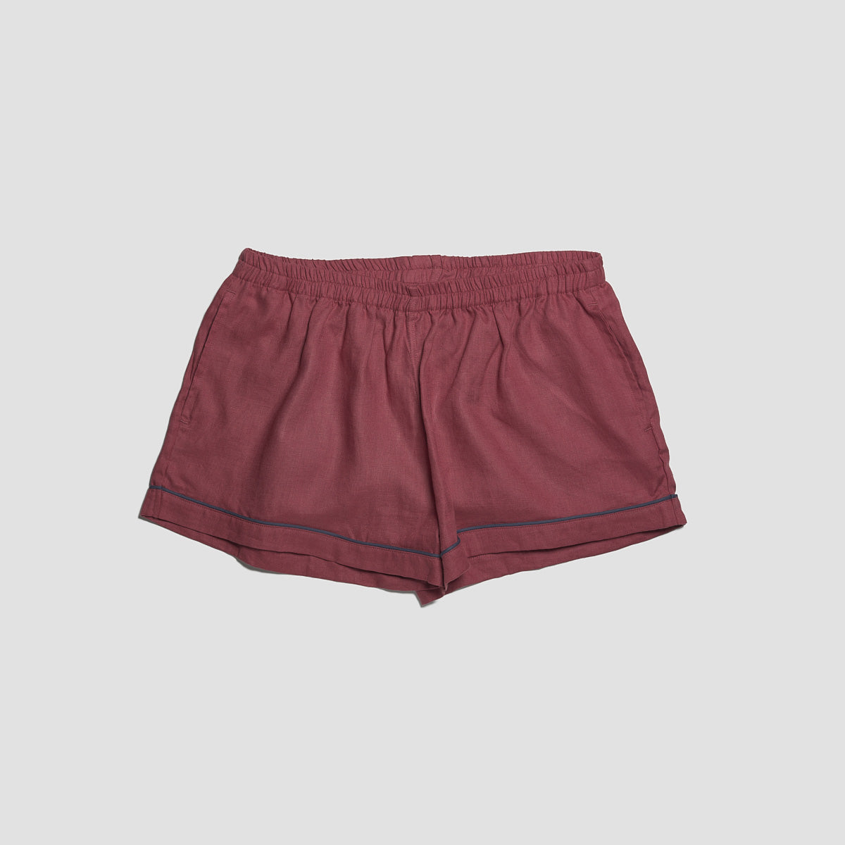 Cherry Print Linen Pajama Shorts for Women - Soft & Breathable Sleepwear - Perfect for Summer Nights & Lounging at Home