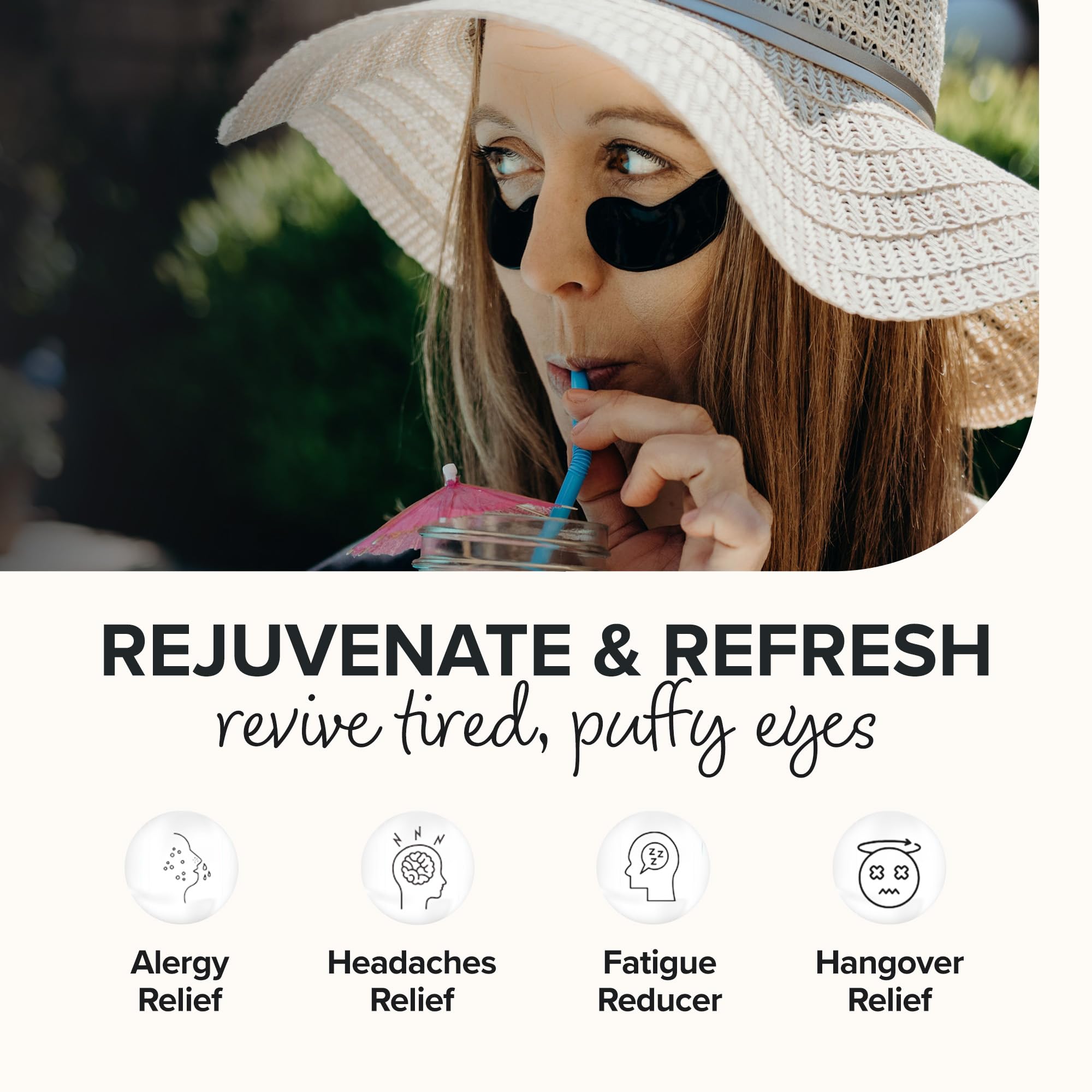 ToGoSpa Bamboo Charcoal Under Eye Repair Mask - Collagen Eye Patches with Aloe Vera & Hyaluronic Acid for Dark Circles, Puffiness & Redness Relief | Brightens Skin Tone | 6 Pairs | Perfect for Travel, Night Routine & Post-Workout Recovery