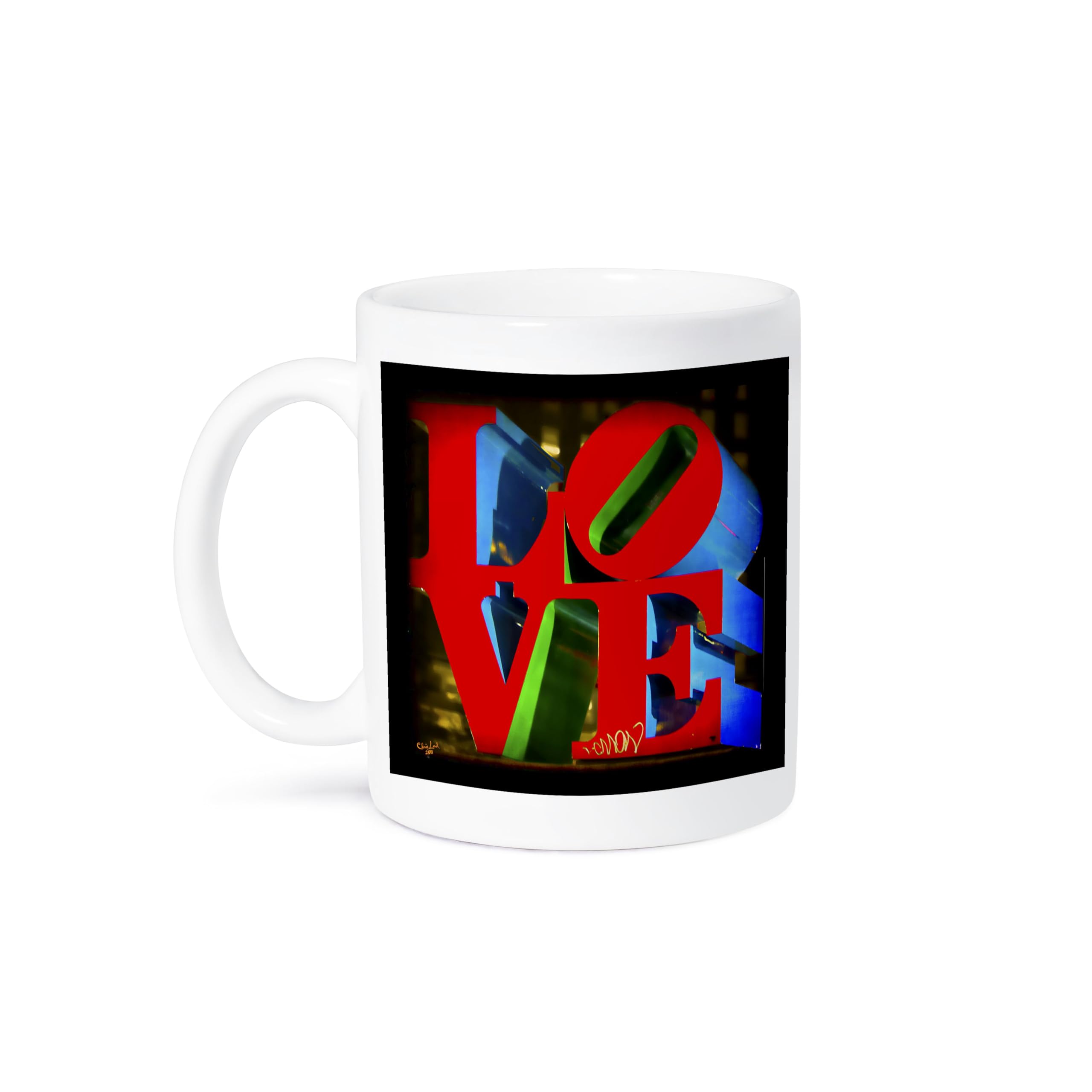 3D Rose Sculpture Love Philadelphia Ceramic Mug - 15 oz Coffee Cup with Handle, Gift for Valentine's Day, Anniversary, Couples - Perfect for Home, Office, Coffee Shops