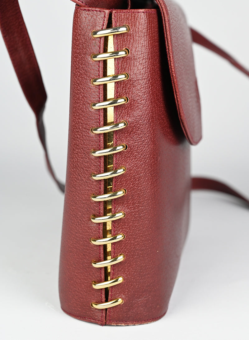 Valentino Bordeaux Leather Handbag for Women - Elegant Designer Purse for Work, Party & Everyday Use