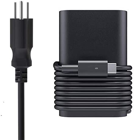 65W USB C Laptop Charger for Dell XPS 13 9350 9300 9365 9370, XPS 15 9250, Latitude 7370 7275 5280 7280 5480 7480 - Fast Charging Power Adapter Replacement - Perfect for Home, Office & Travel Use