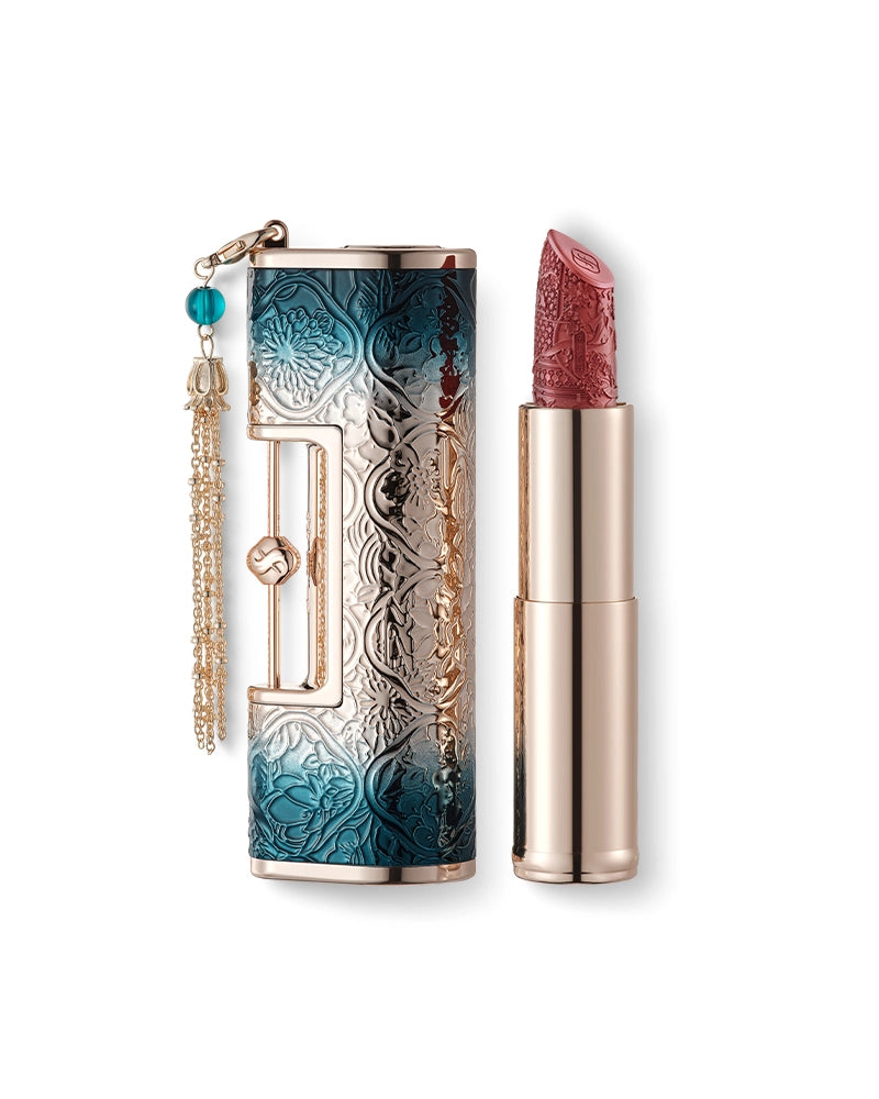 Blooming Rouge Love Lock Engraved Lipstick - Long Lasting Matte Finish, Vegan & Cruelty Free - Perfect for Valentine's Day Gifts, Date Nights & Special Occasions