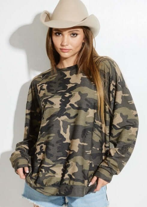 Premium Camouflage Hang Out Top - Made in USA - Perfect for Outdoor Adventures, Hunting & Casual Wear