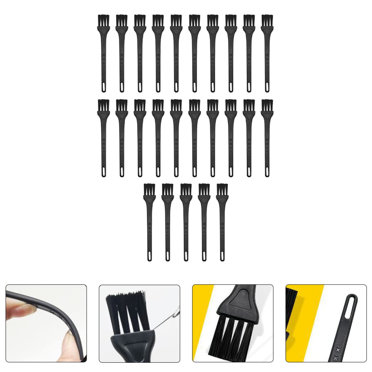 FOMIYES 75-Piece Mini Cleaning Brush Set - Electric Shaver Brush, Keyboard Duster, Electronic Clippers & Humidifier Cleaning Tools for Computer, Razor & Home Use