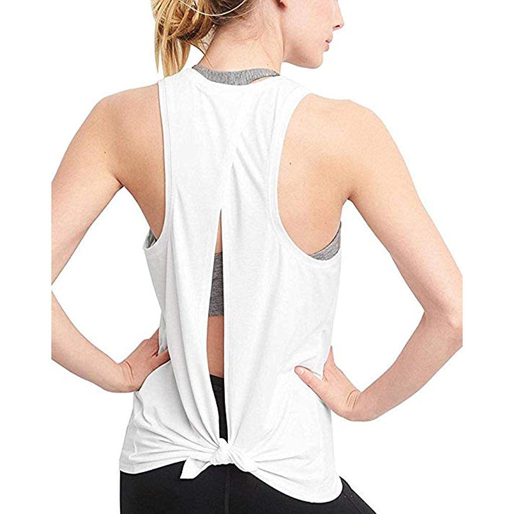 FABIURT Women's Summer Tank Tops - Trendy Athletic Workout Shirts for Gym, Yoga & Exercise | Breathable Sports Tops for Running, Fitness & Casual Wear
