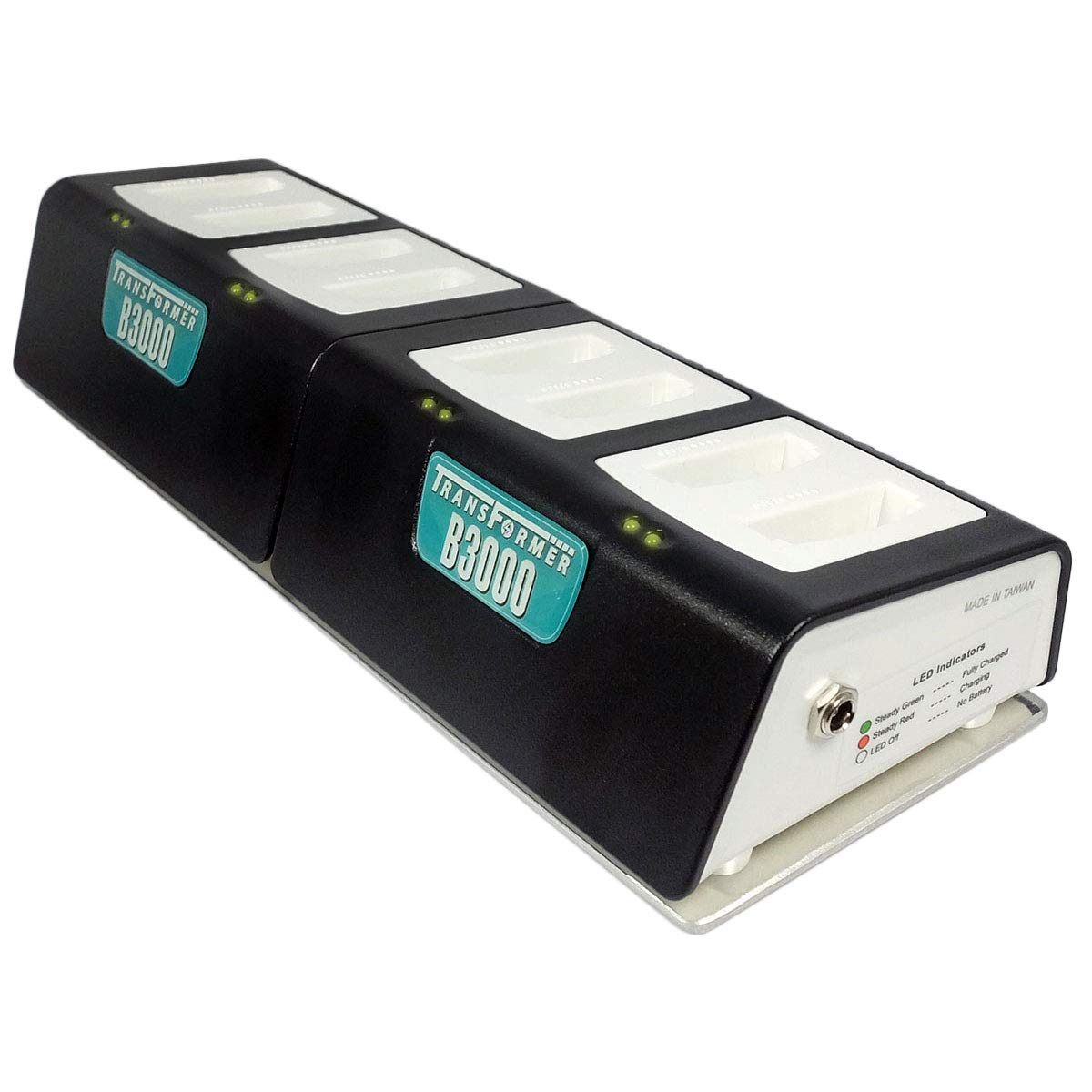 8-Bay Fast Charger for Vocera B3000 Batteries with Power Supply | Multi-Device Charging Station for Healthcare & Industrial Use