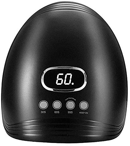 XUERUIGANG 60W LED Nail Lamp - Professional Gel Nail Dryer with 30 Dual LED Beads, 3 Timer Settings & Sensor for Salon & Home Manicure - Perfect for Nail Art, Gel Polish Curing & DIY Nail Care (Black)