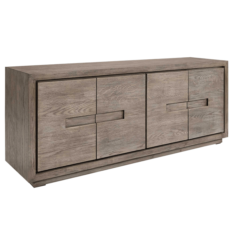 Artwood Hunter Sideboard - Antique Grey Finish - Stylish Storage Cabinet for Living Room, Dining Room & Entryway