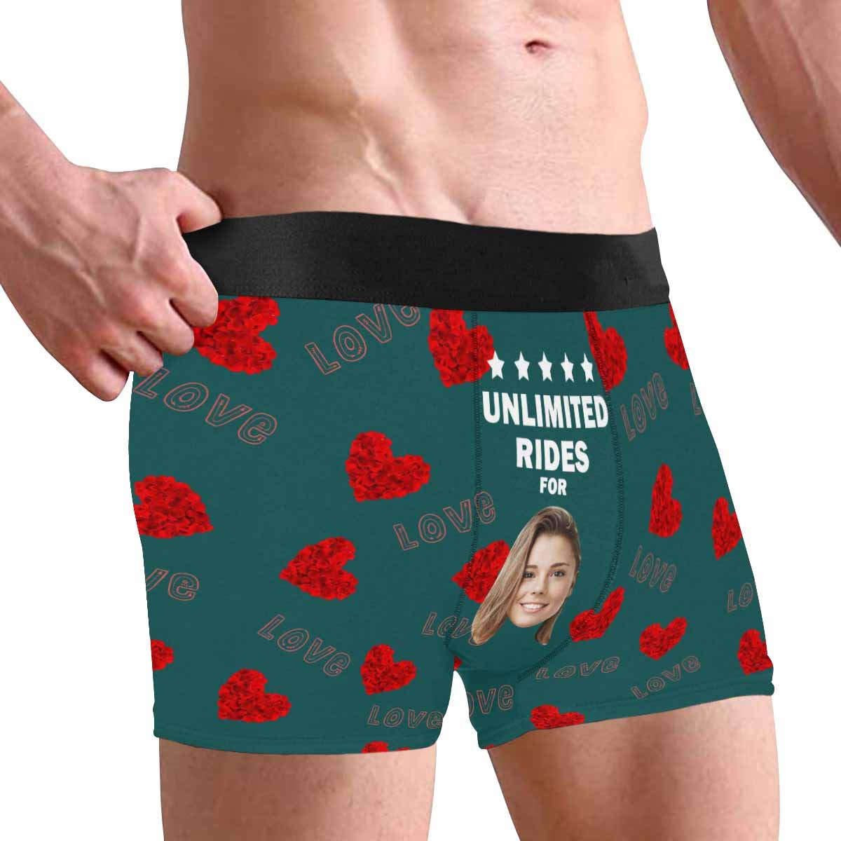 Custom Personalized Women's Face Boxers - Soft & Comfortable Underwear for All-Day Wear - 2XL Size - Perfect for Gifts, Sleepwear & Loungewear