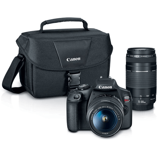 Canon EOS Rebel T7 DSLR Camera Bundle with 18-55mm & 75-300mm Lenses - Perfect for Photography Beginners, Travel & Portrait Shooting