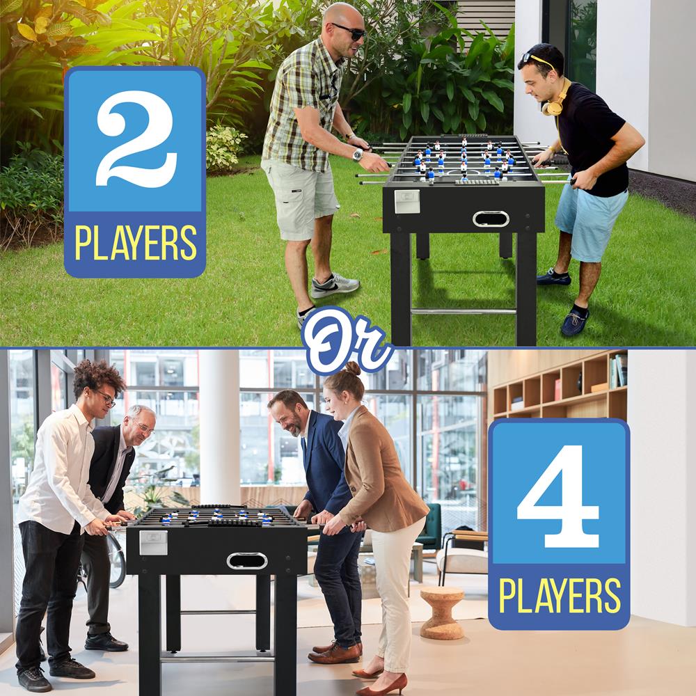 Premium Soccer Foosball Table - Professional 4-Player Game Table for Home & Office - Perfect for Game Rooms, Bars, and Family Entertainment