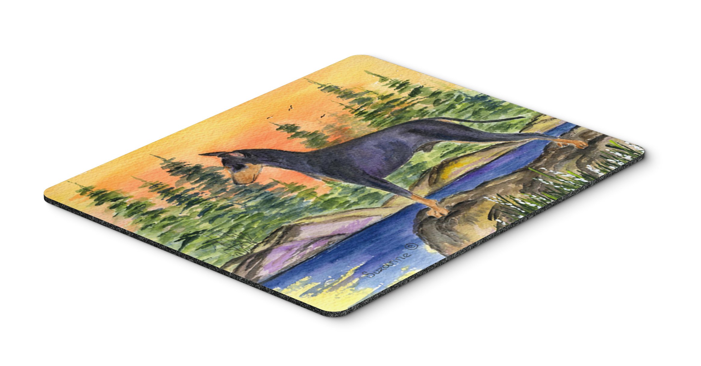 Manchester Terrier Mouse Pad - Washable Large Mousepad for Home Office, Gaming & Computer Work | Hot Pad & Trivet for Kitchen | Caroline's Treasures SS8419MP