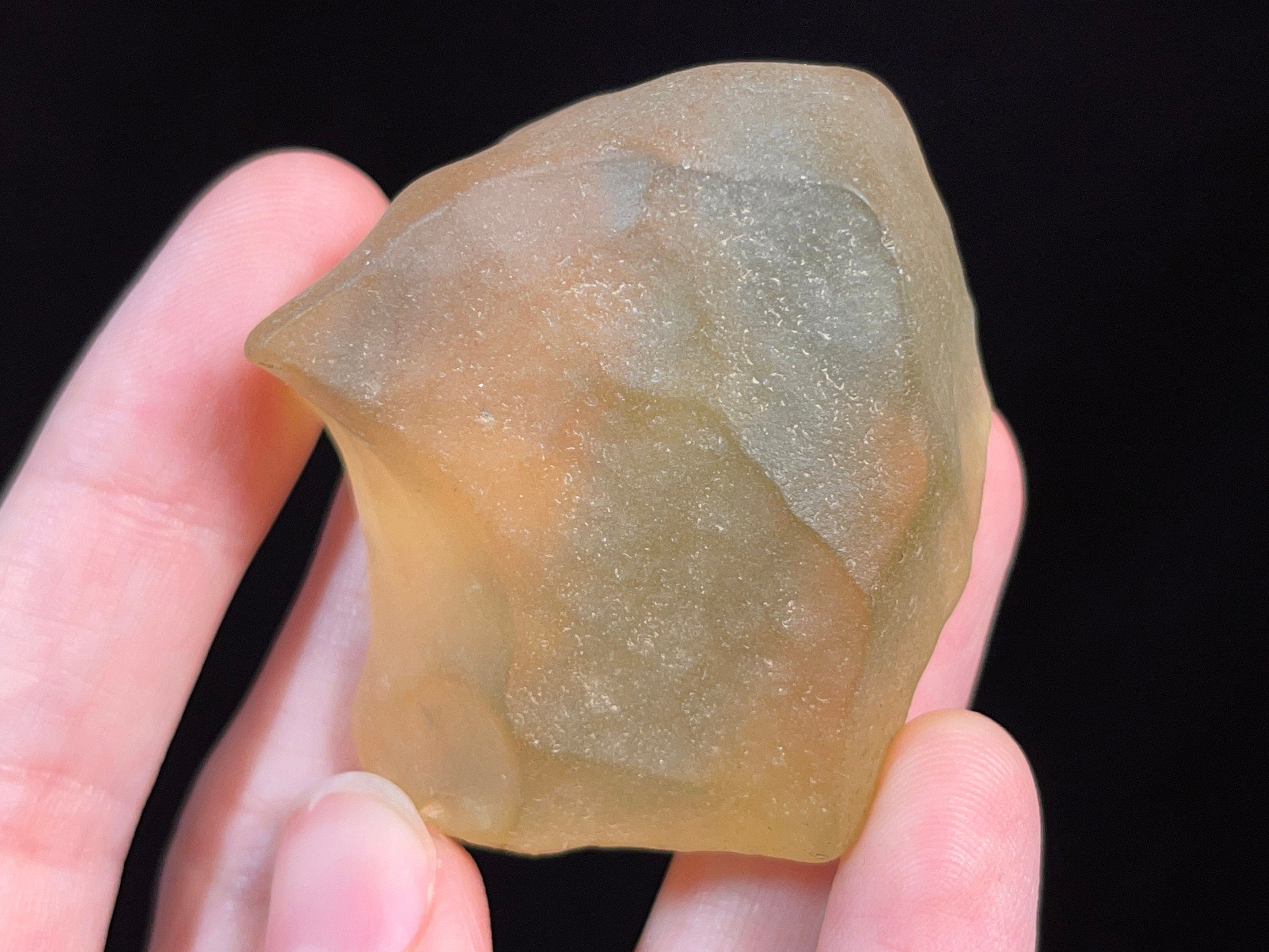Premium Libyan Desert Glass Raw Crystal - Rare 2A Grade Large 41.2g - Metaphysical Healing Stones for Meditation, Energy Work & Spiritual Healing