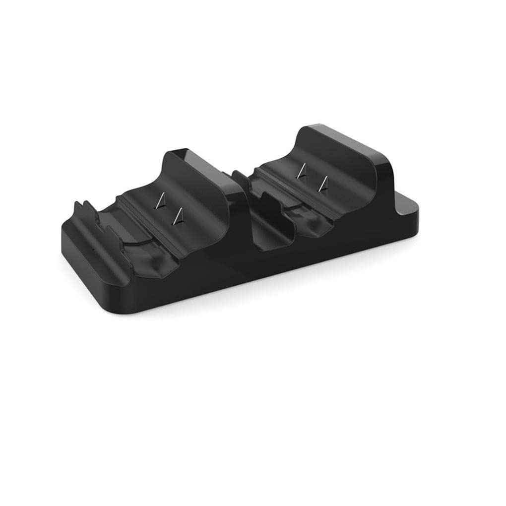Nilioyul Twin Dock Charging Station for Gaming Controllers - Dual USB Charger Dock with Battery Pack | Perfect for PS5, Xbox & Switch Pro Controllers | Organize & Charge 2 Gamepads Simultaneously | Ideal for Gaming Setups & Entertainment Centers