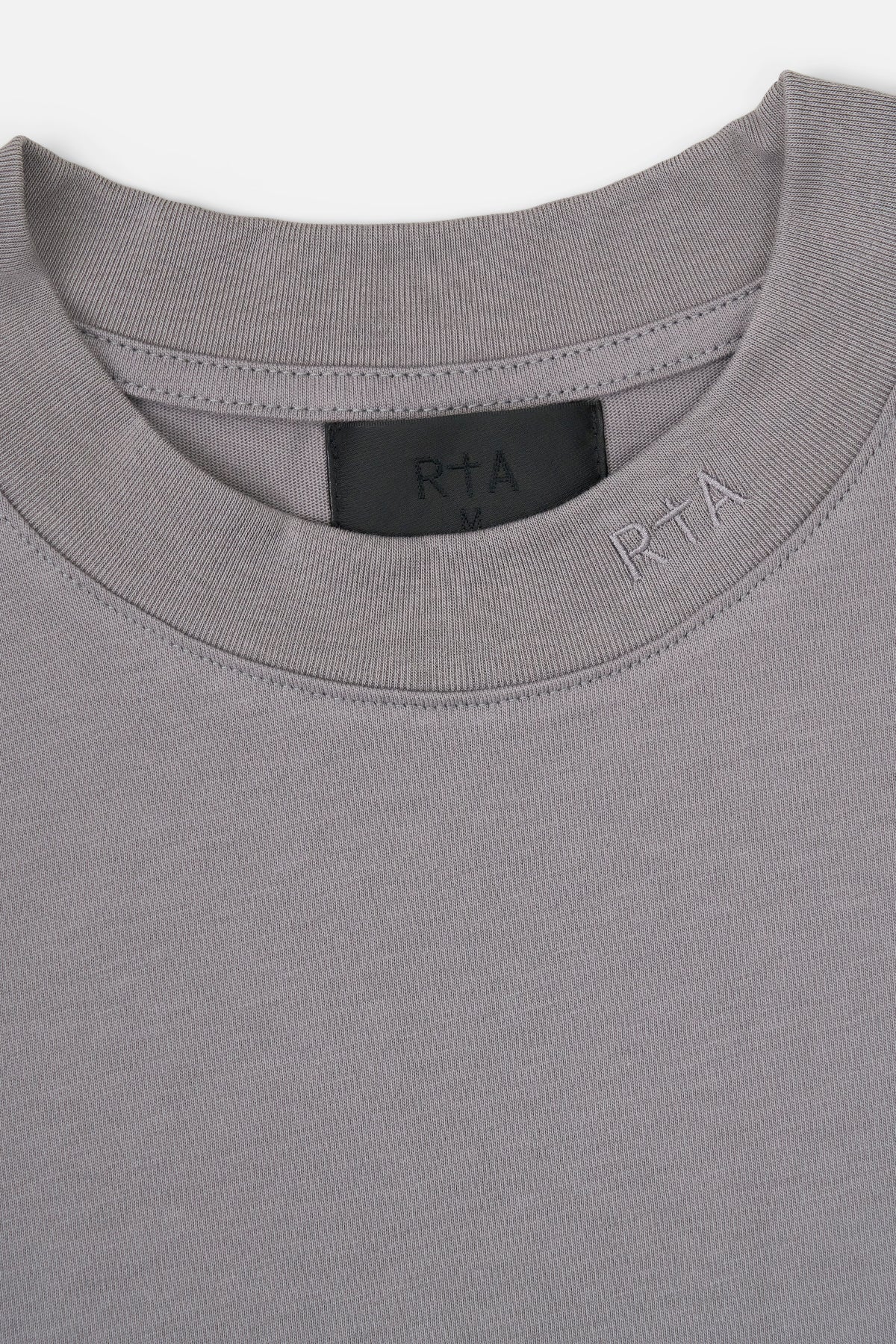RICO Mock Neck Short Sleeve T-Shirt for Men | Stone Collar Logo Design | Casual Wear & Street Style Outfits