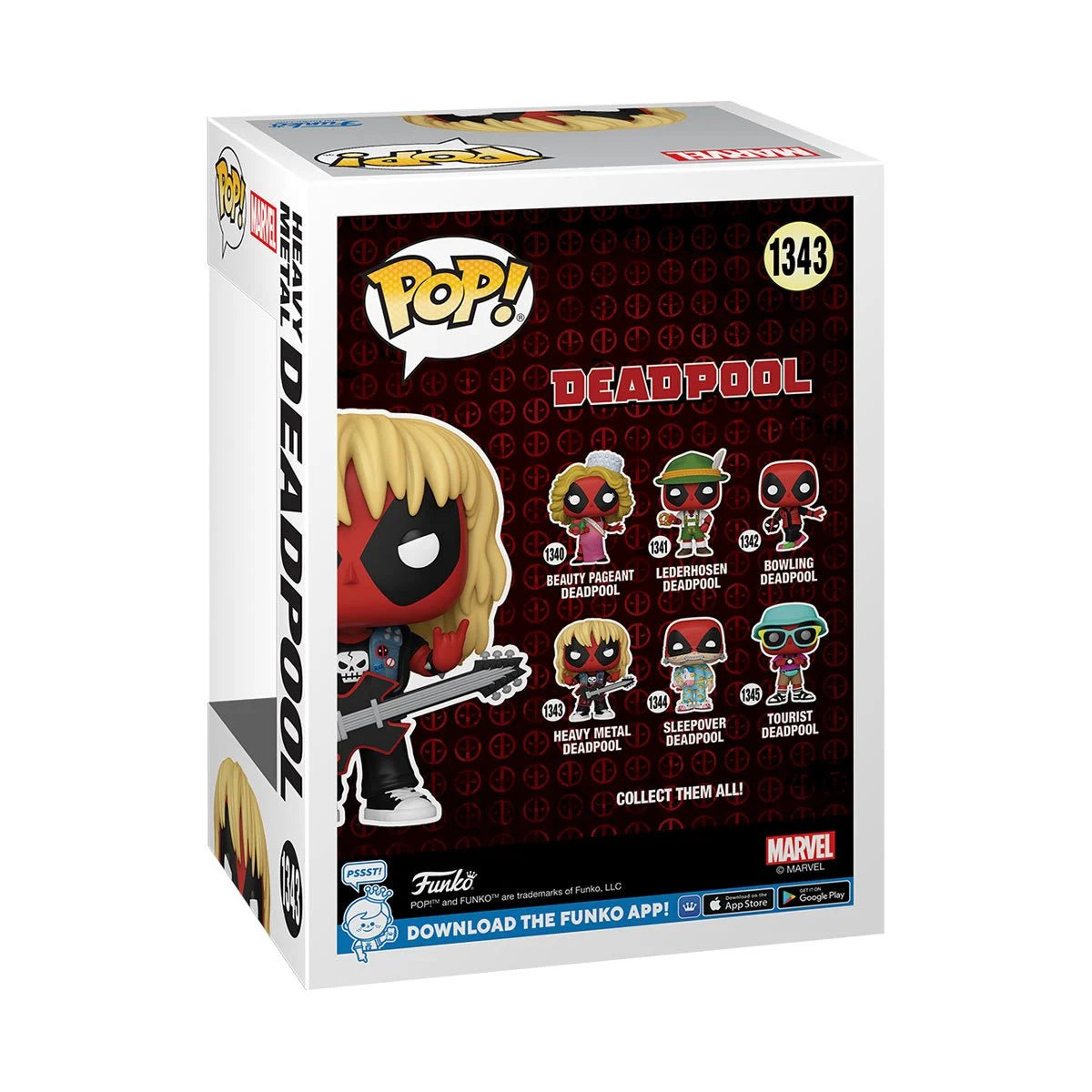 Deadpool Heavy Metal Funko Pop! Vinyl Figure #1343 - Marvel Collectible for Fans, Home Decor & Gift Idea