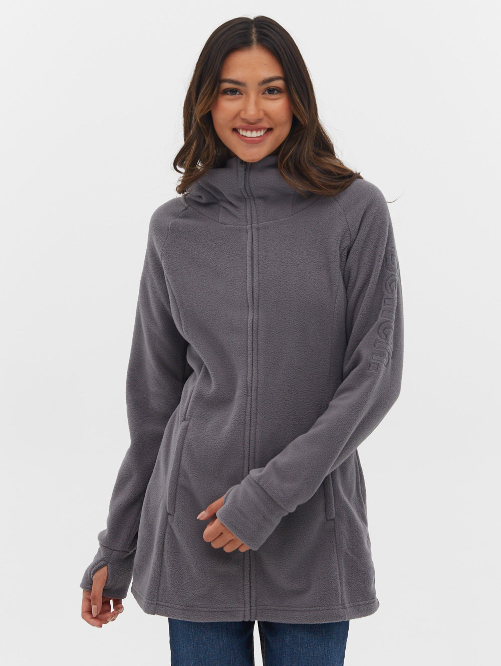 Polar Fleece Long Zip Up Jacket for Men & Women - Warm Winter Outerwear for Hiking, Camping & Outdoor Activities