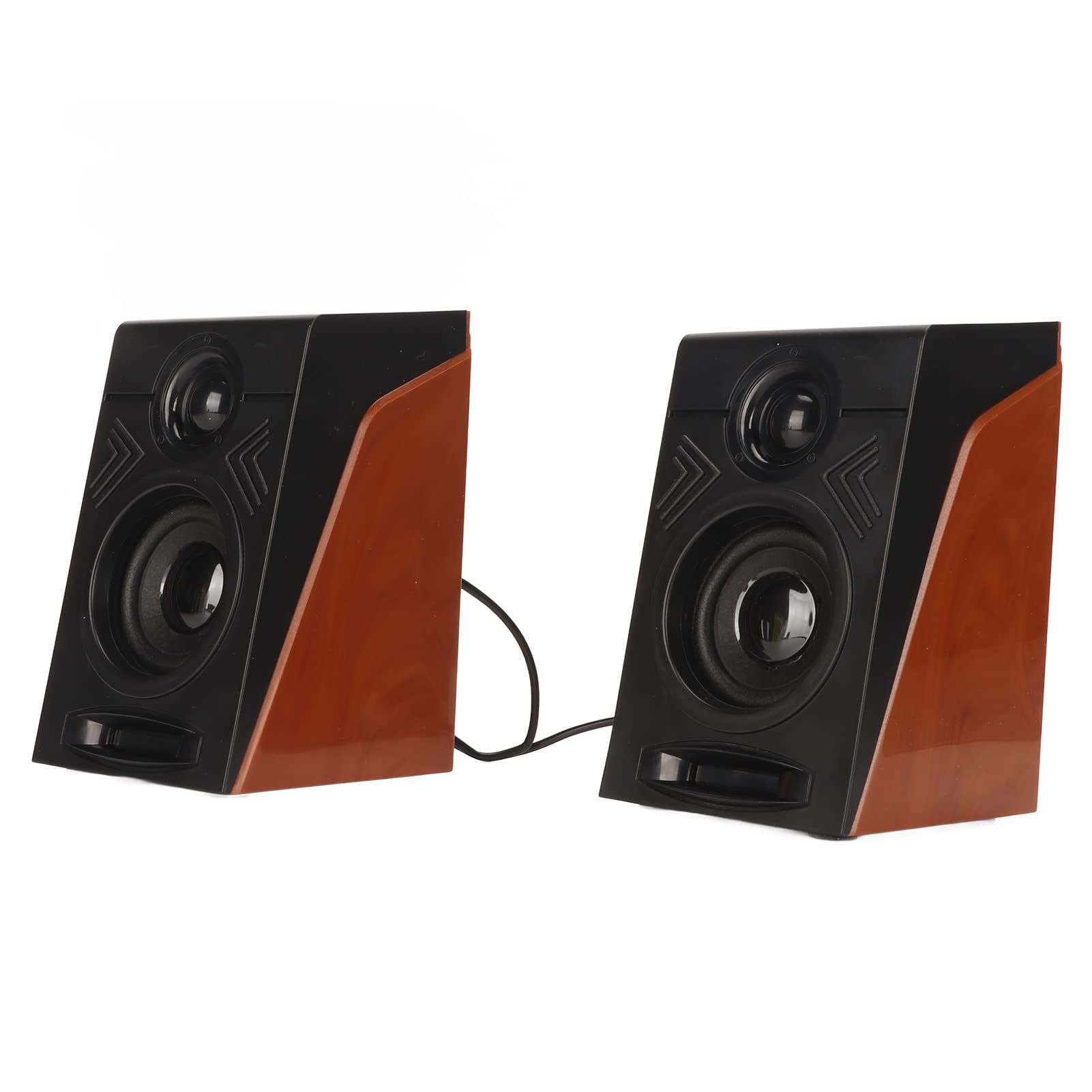 PC USB Wired Computer Speakers with HiFi Deep Bass, Adjustable Desktop Gaming Speakers, Plug and Play for PC, Laptop, TV, Home Office, and Gaming Setup