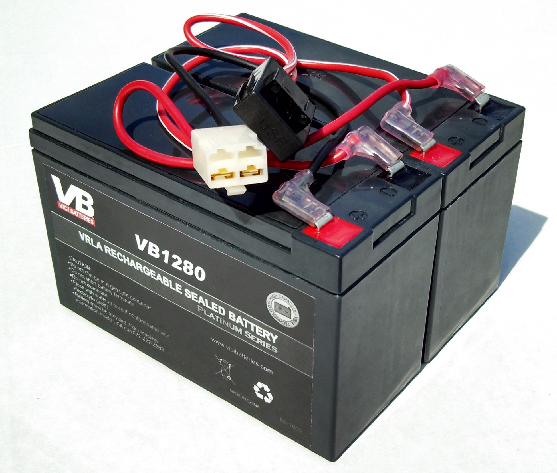 VICI Brand High Performance Razor Pocket Mod Replacement Batteries - Compatible with Bella, Betty, Bistro, Daisy, Hannah Montana, Kiki, Sweet Pea & Vapor Scooters - Includes Complete Wiring Harness & Easy Slide-On Terminals - Perfect for Electric Scooter Upgrades & DIY Repairs