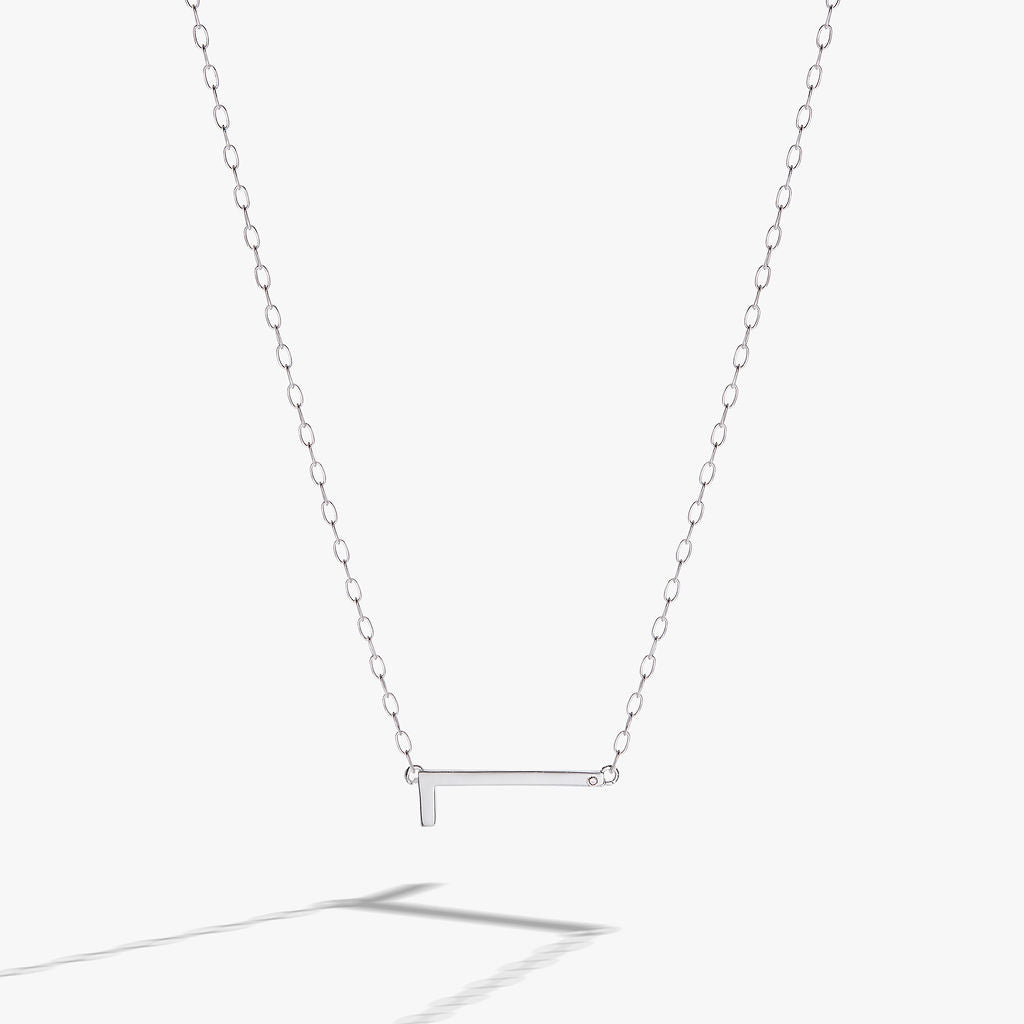 Initial L Precious Elongated Necklace - Elegant Personalized Jewelry for Women - Perfect for Gifts, Anniversaries & Everyday Wear