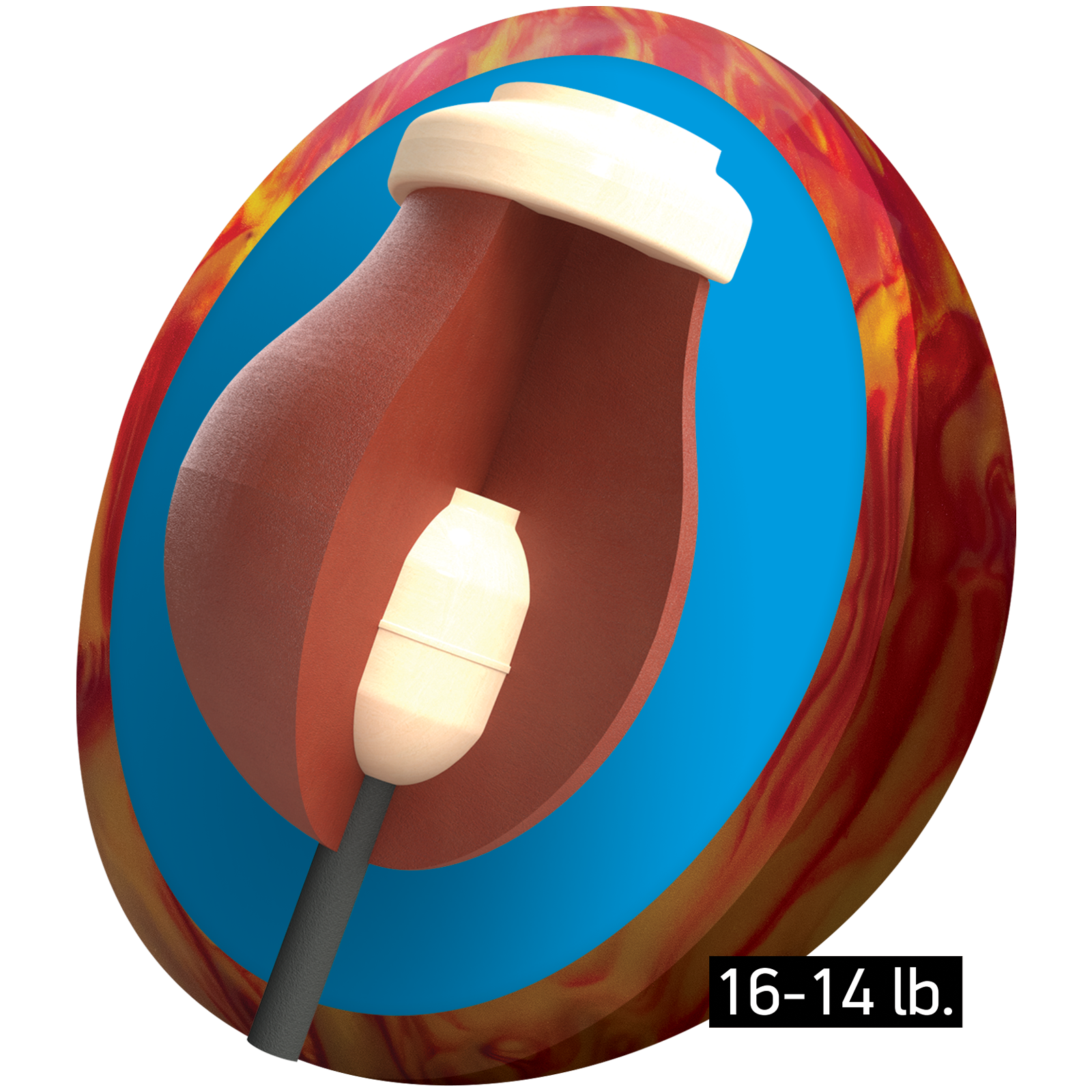 Columbia 300 Super Cuda PowerCOR Pearl Bowling Ball - High Performance Reactive Coverstock for Hook Potential | Perfect for Heavy Oil Lanes & Competitive Tournaments