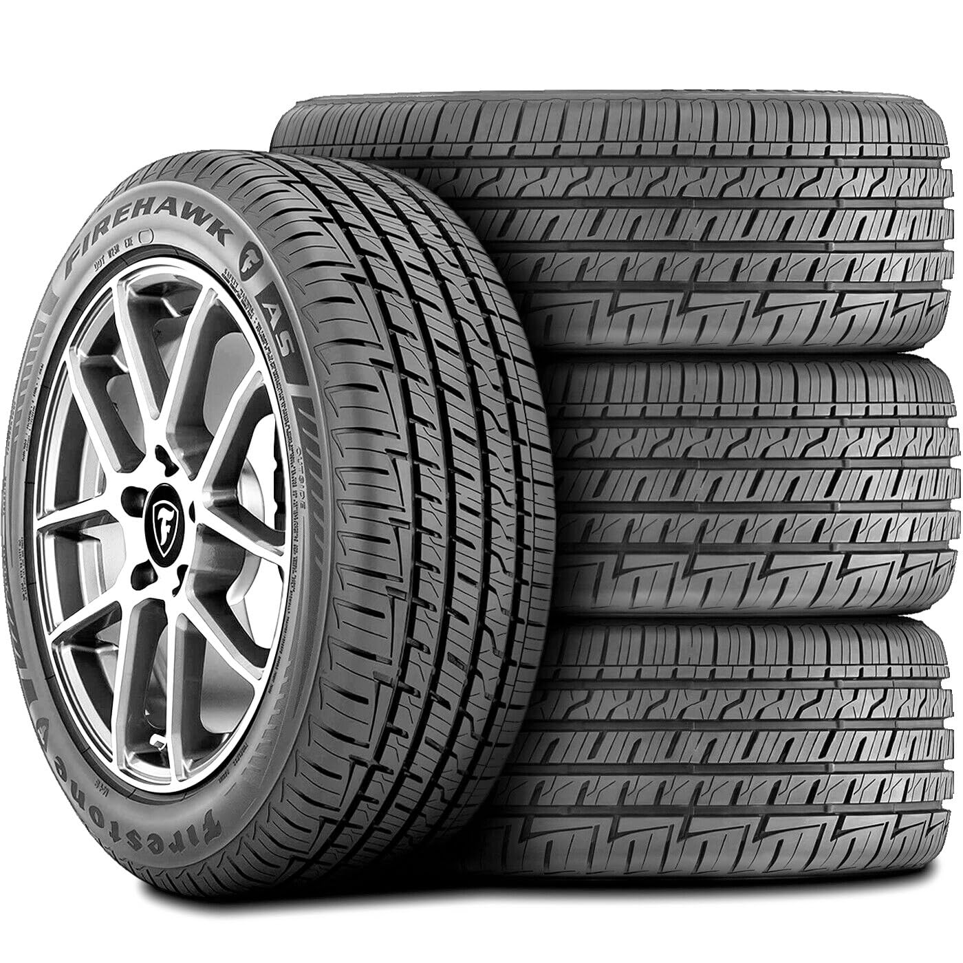 Firestone Firehawk AS All Season Performance Tire 245/50R19 105V XL - High Traction for Sedans & SUVs in Rain, Snow & Dry Conditions