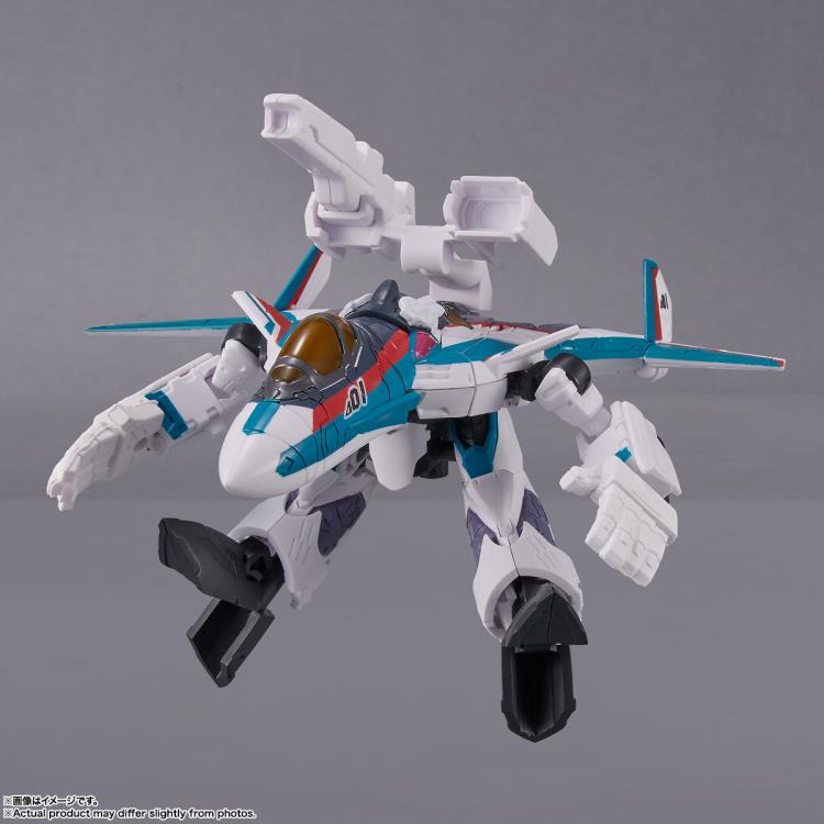 Bandai Tiny Session Macross Frontier VF-31S Siegfried (Arad Custom) & Mikumo Guynemer Action Figure Set - Anime Collectible for Display & Play - Perfect for Fans & Model Enthusiasts