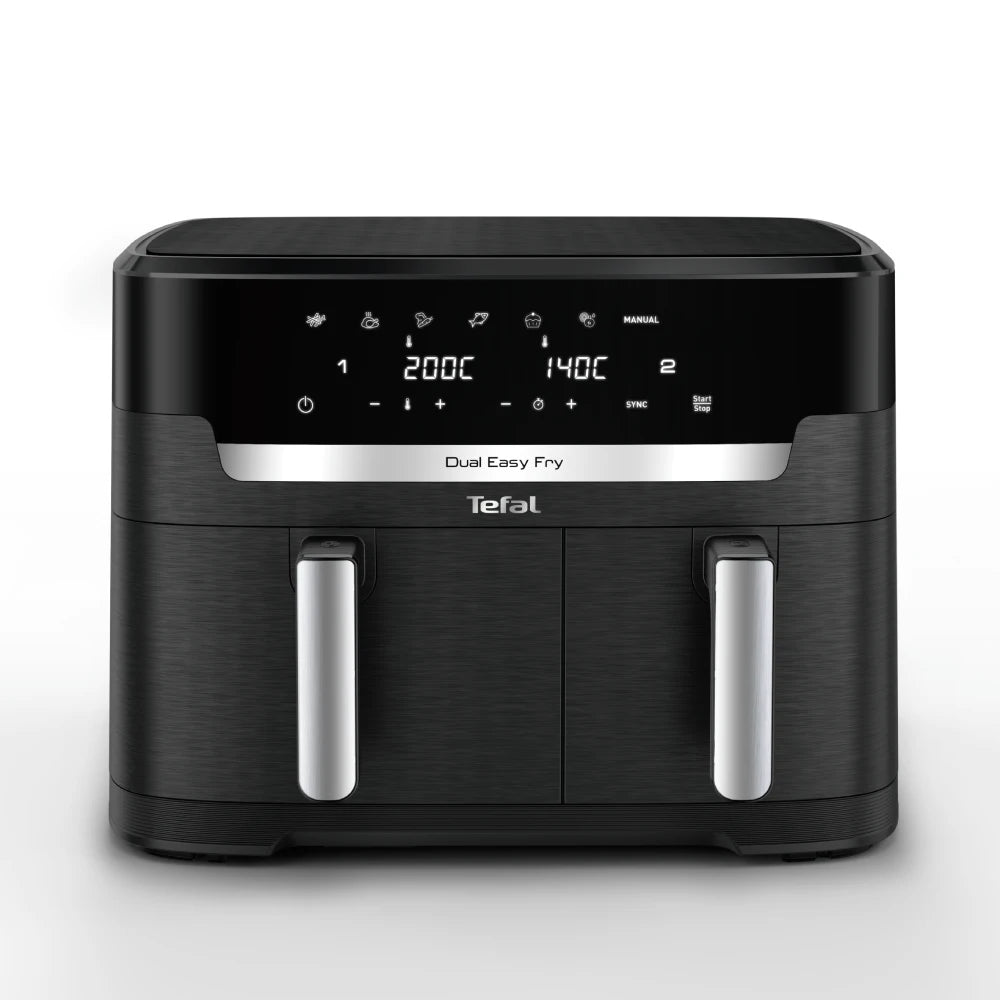 Tefal Dual Easy Fry XXXL 11L Air Fryer EY9428 - Large Capacity Digital Air Fryer for Healthy Cooking - Perfect for Family Meals, Snacks & Party Food