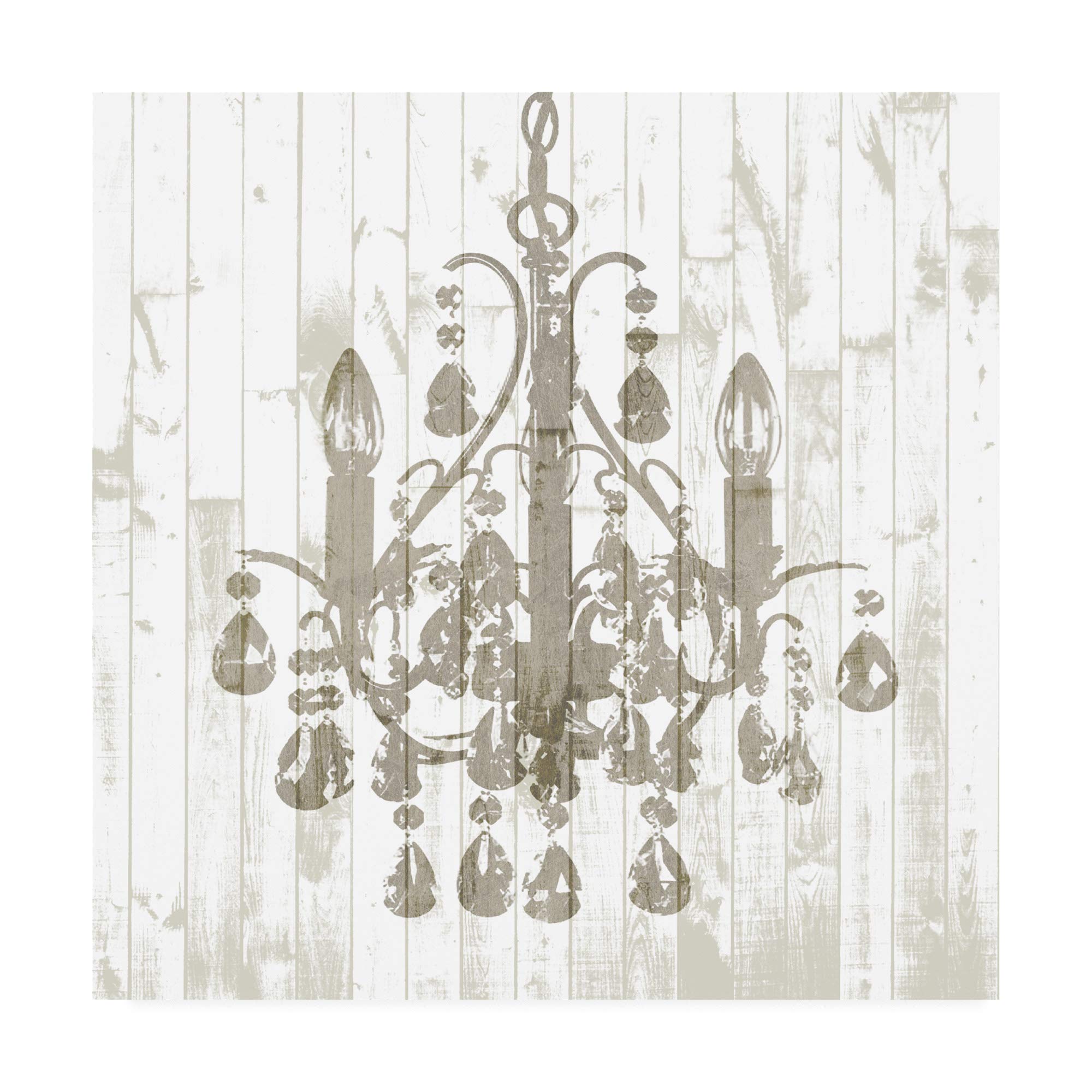 Jennifer Goldberger Shiplap Chandelier I - 18x18 Rustic Farmhouse Ceiling Light Fixture for Dining Room, Kitchen & Bedroom Decor