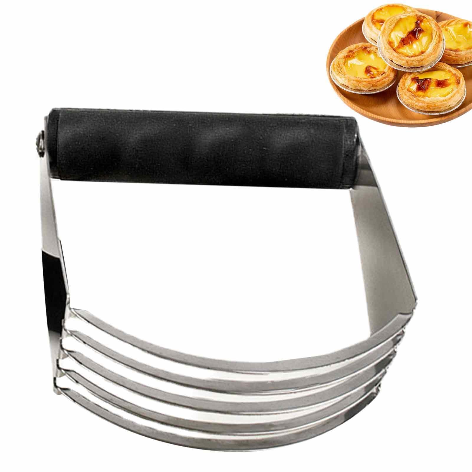 Professional Stainless Steel Pastry Blender & Dough Cutter - Heavy Duty Baking Tool with Ergonomic Handle for Pie Crust, Cookies & Pastry Dough | Perfect for Home Bakers & Commercial Kitchens