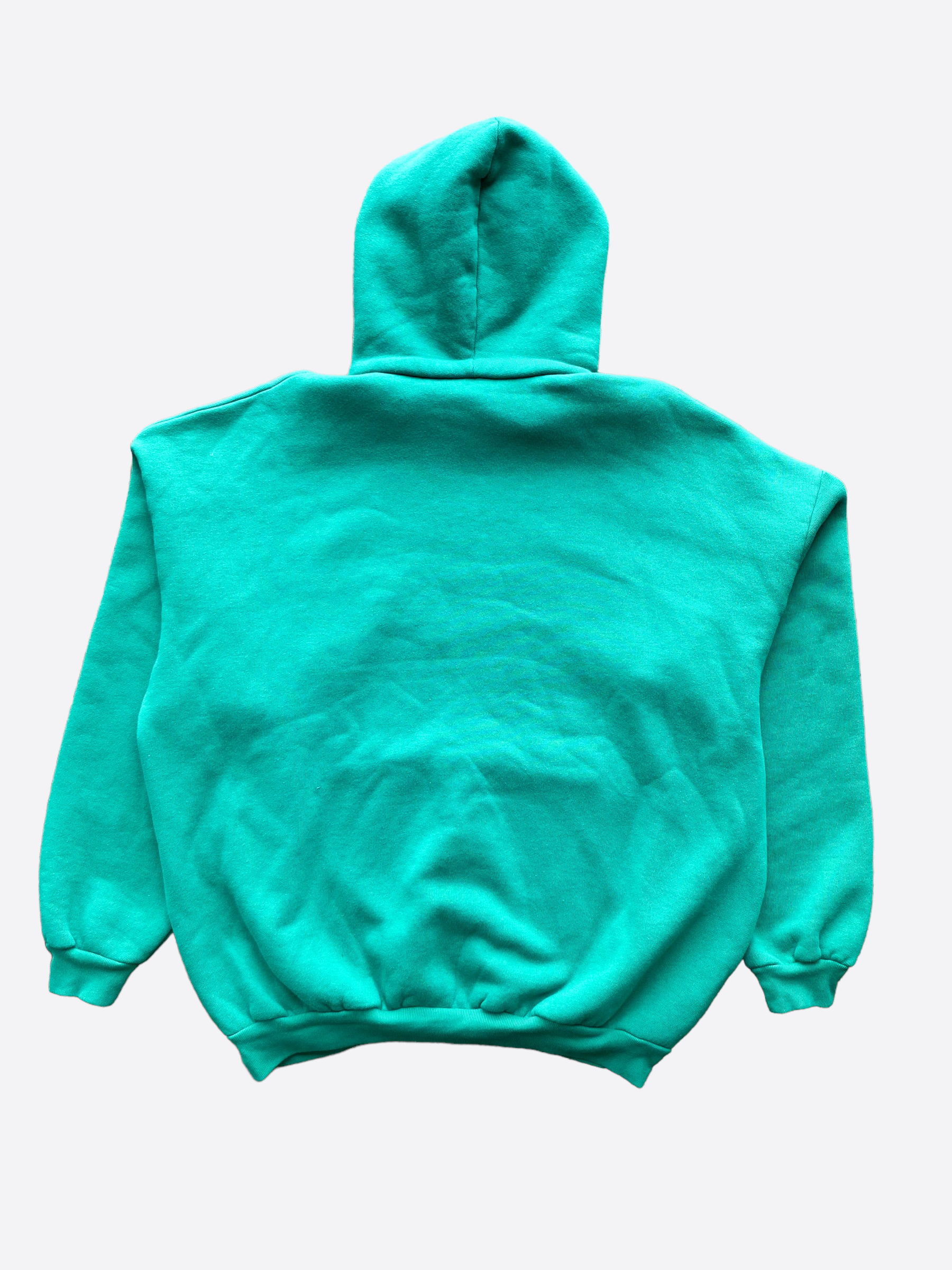Balenciaga Teal Logo Oversized Hoodie for Men & Women | Streetwear Fashion Hooded Sweatshirt | Casual Wear & Gym Outfit