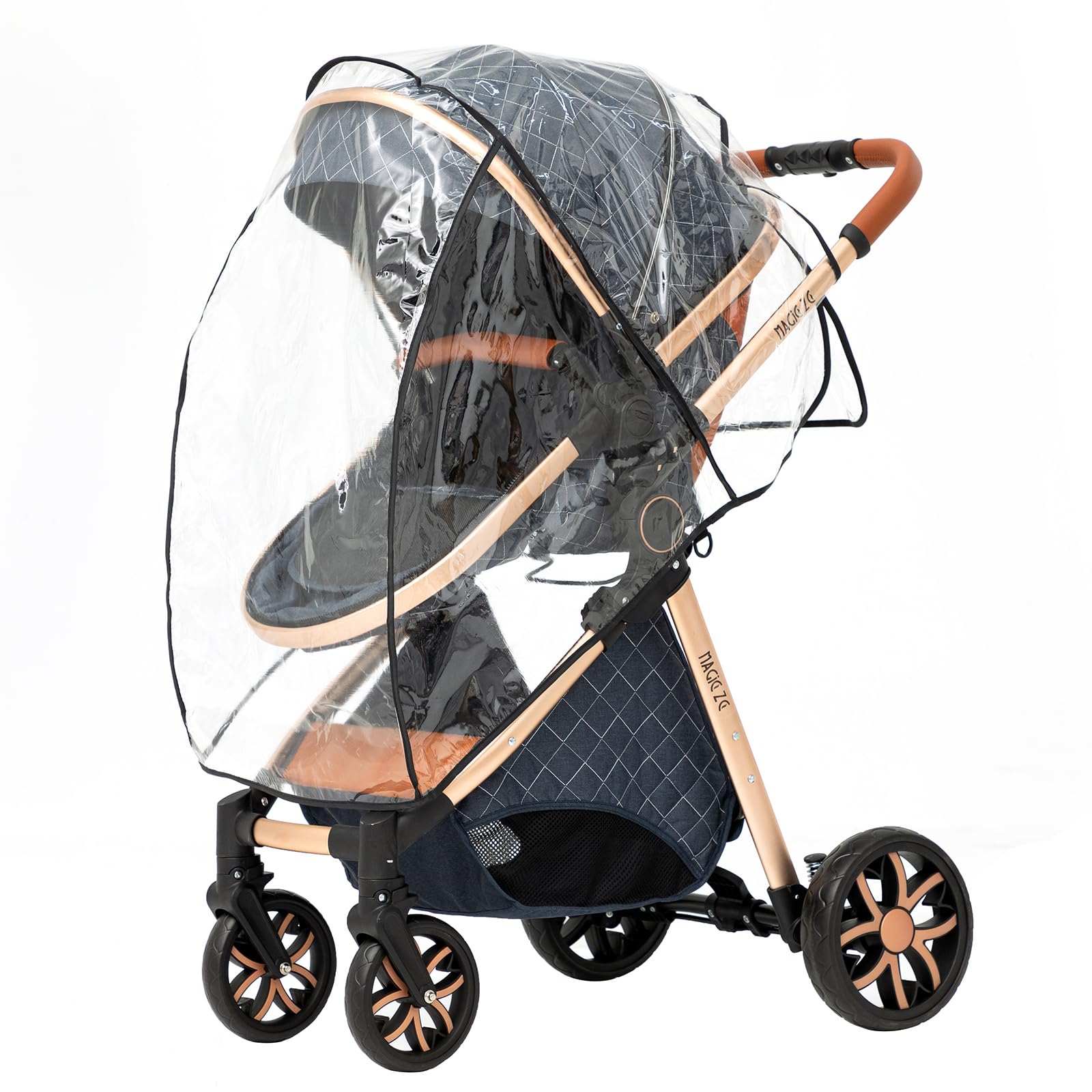 2 in 1 Baby Stroller with Bassinet & Convertible Pram - Reversible Standard Pushchair, Portable Foldable Travel System for Newborn to Toddler (Blue) | Perfect for City Walks, Park Outings & Shopping Trips