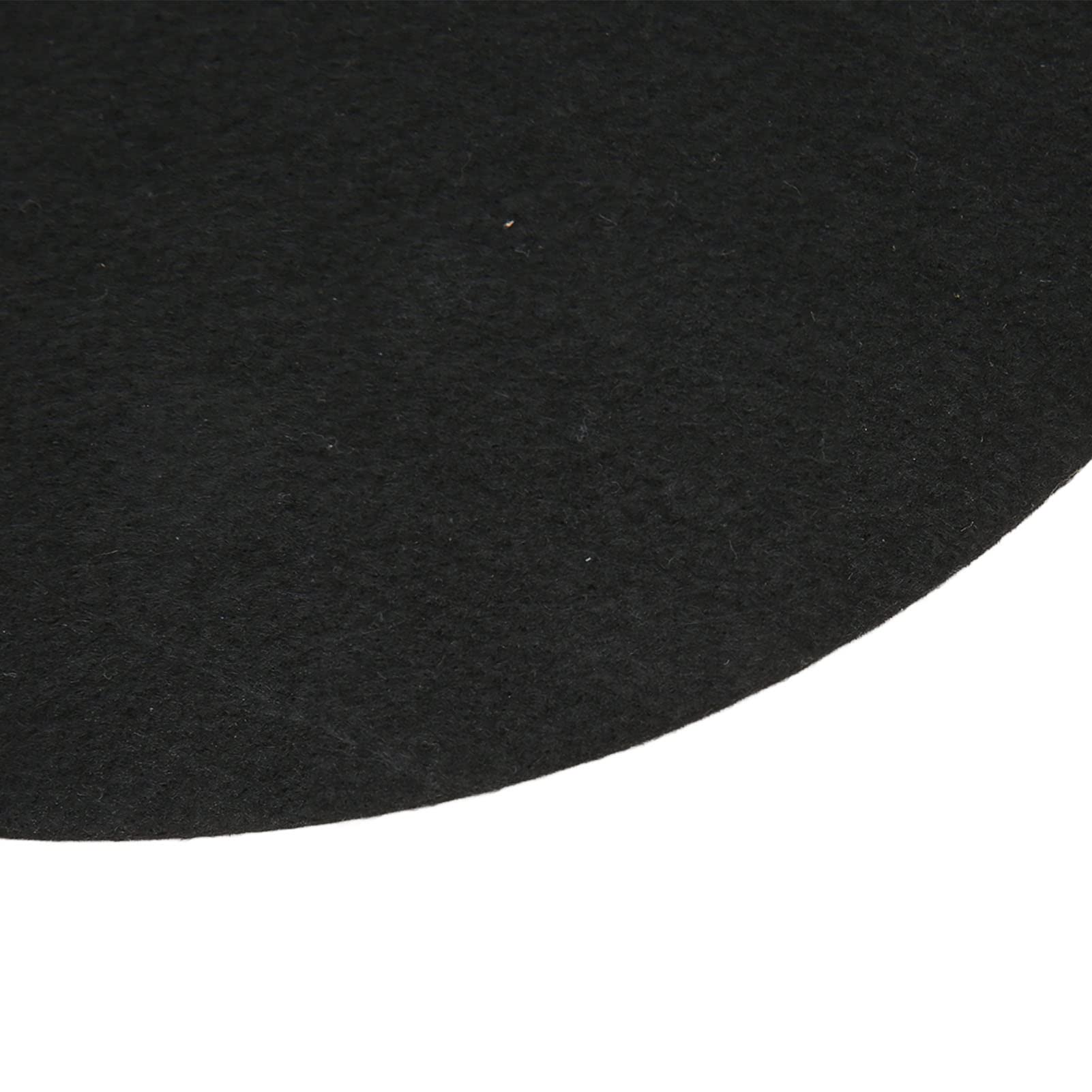 Premium Anti-Vibration Turntable Slip Mat - Universal Non-Slip Wool Felt Platter Mat for LP Record Players (Black) | Perfect for DJs, Vinyl Enthusiasts & Home Audio Setups