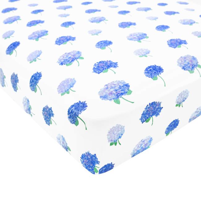 Kyte Baby Twin Sheet Set - Soft Printed Crib Bedding in Hydrangea Floral Pattern | Perfect for Nursery, Baby Shower Gifts & Newborn Essentials