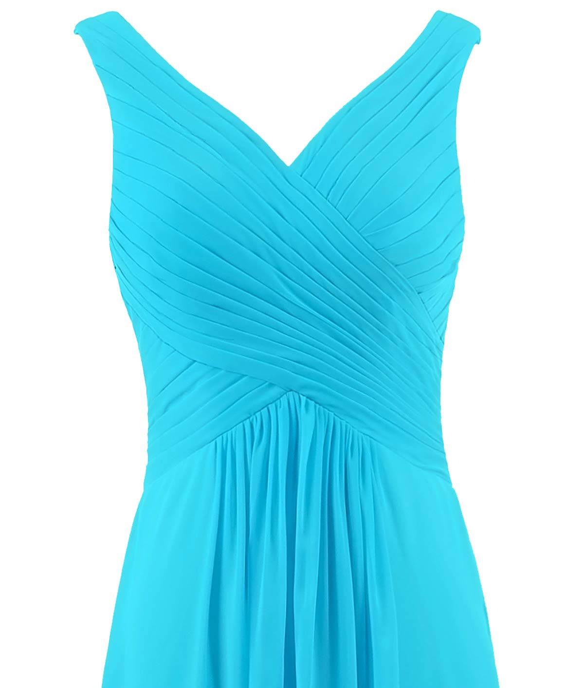 Elegant Women's V-Neck Sleeveless Long Bridesmaid Dress for Wedding Guest, Evening Party & Formal Events - 2023 Fall Collection | Perfect for Weddings, Galas, Prom & Special Occasions