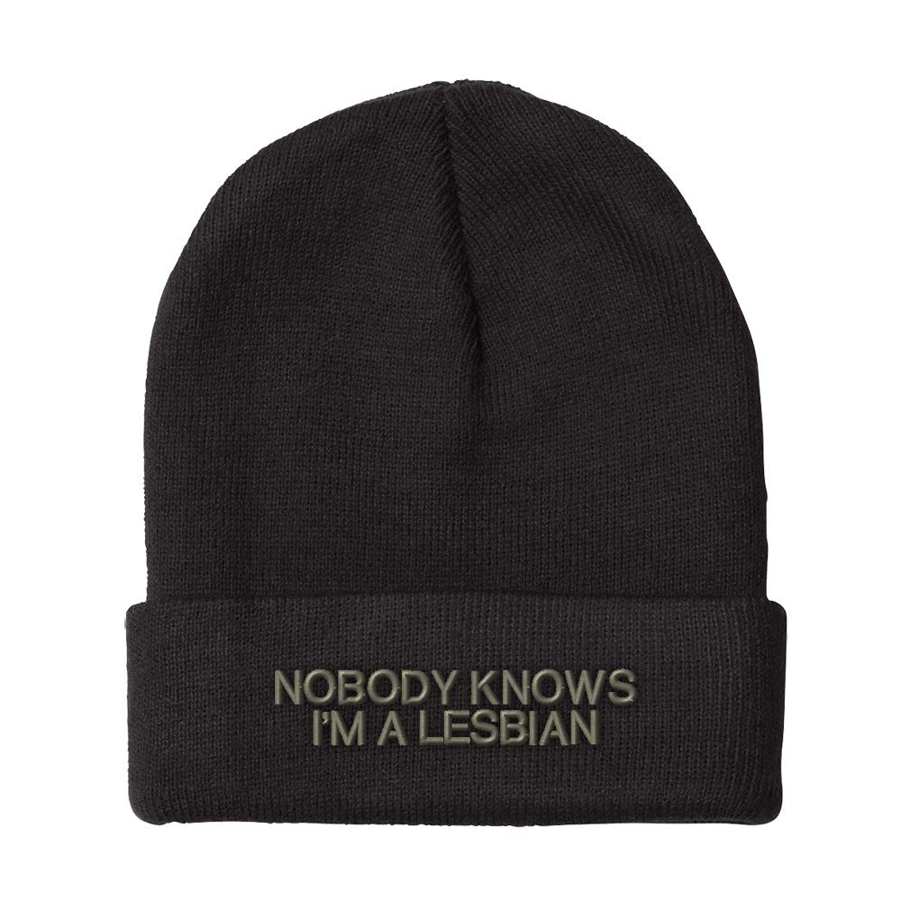 Speedy Pros Unisex Acrylic Skull Cap Beanie - LGBTQ Pride Embroidery Winter Hat for Men & Women (One Size Fits All) - Perfect for Cold Weather, Outdoor Activities & Pride Events