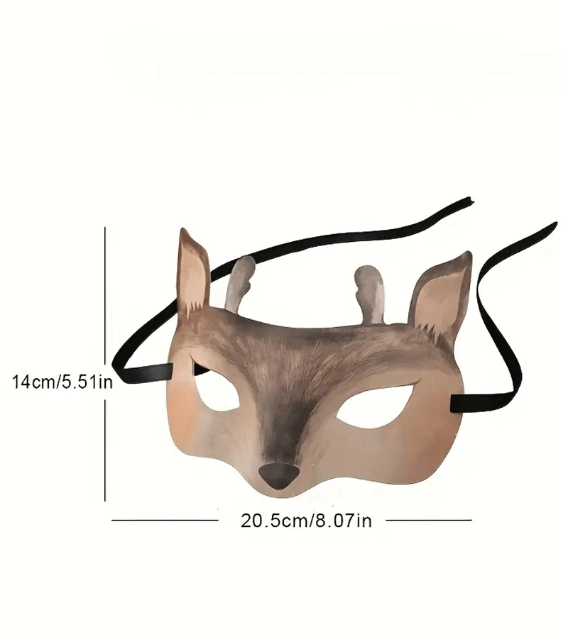 Fawn Woodland Paper Mask - Eco-Friendly Animal Face Mask for Kids & Adults - Perfect for Halloween, Costume Parties & Themed Events