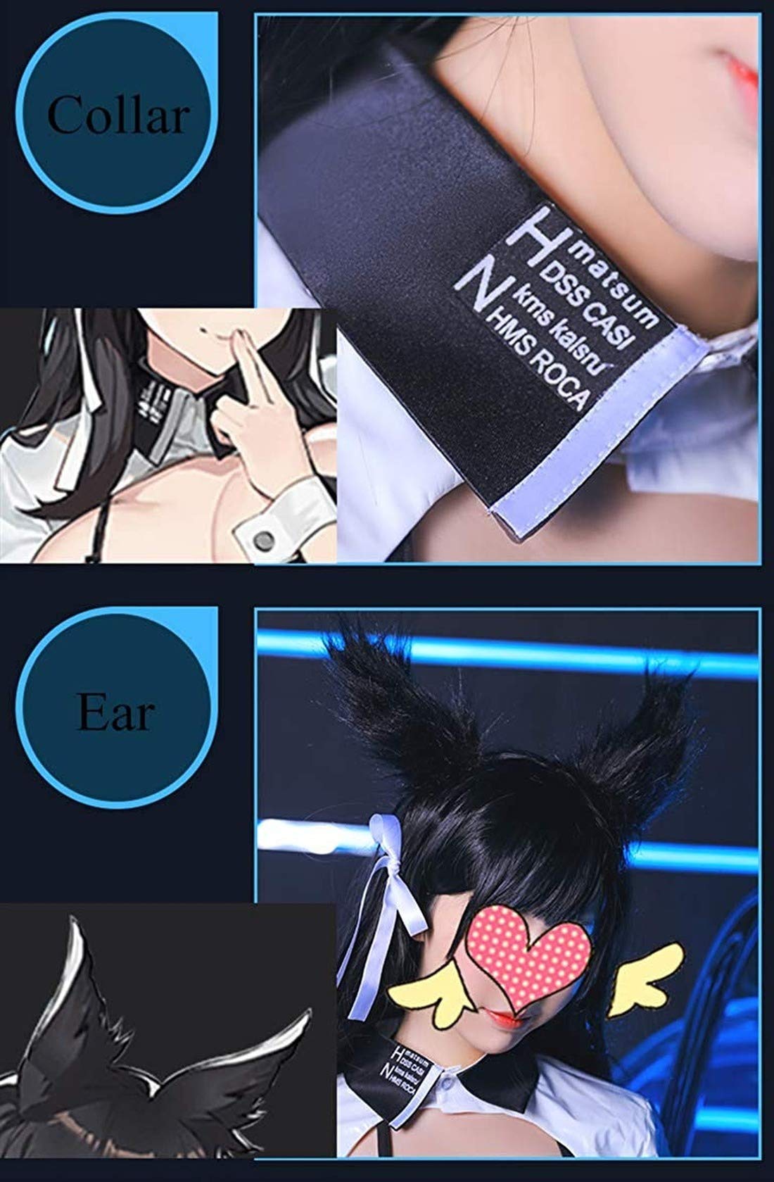 Azur Lane Atago Cosplay Costume - Anime Fighting Suit with Leather Racing Girl Outfit - Full Set for Halloween, Comic Con & Cosplay Events