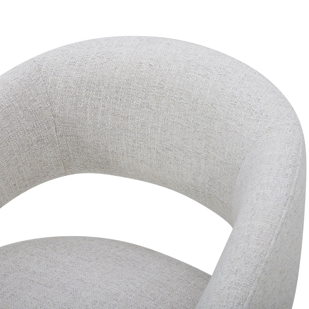 Nathan Upholstered Dining Chair - Modern Comfortable Kitchen Chairs with Padded Seat & Sturdy Wooden Legs - Perfect for Dining Room, Breakfast Nook, and Home Office
