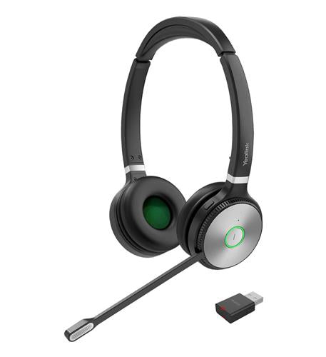 Yealink WH62 Dual DECT Wireless Headset for Microsoft Teams - Portable Cordless Headset with Noise Cancellation for Office, Call Center & Remote Work