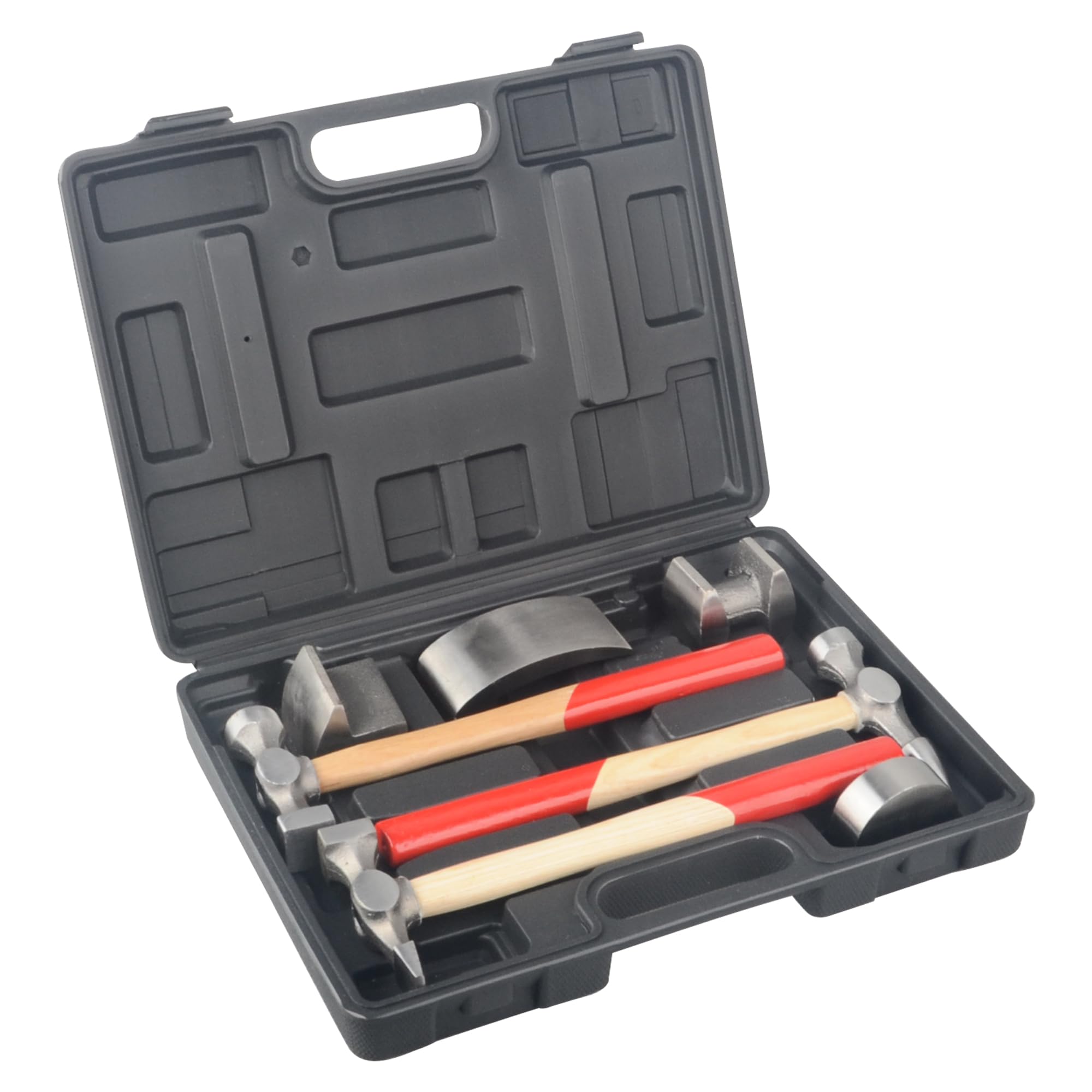 7-Piece Auto Body Repair Tool Kit - Professional Panel Beating Hammer & Dolly Set for Car Dent Removal | Perfect for DIY Auto Body Repair, Collision Damage Fix & Metal Shaping Projects