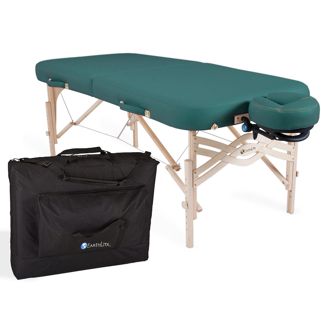 Earthlite Spirit Portable Massage Table Package - Half Reiki/Half Standard - Professional Massage Therapy Table for Home & Spa Use