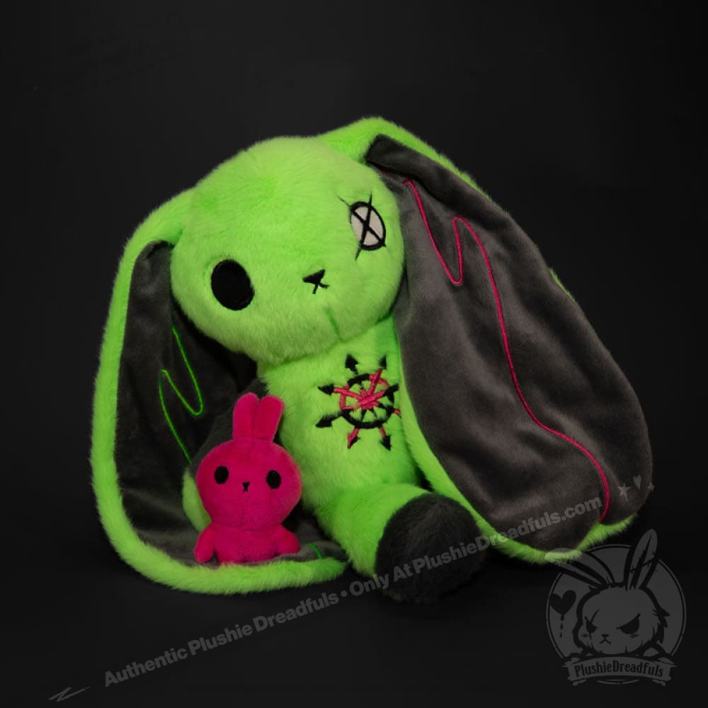 Plushie Dreadfuls ADHD Rabbit Extra Chaos Edition - Soft Stuffed Animal Toy for Kids & Adults | Perfect for Anxiety Relief, ADHD Support & Emotional Comfort