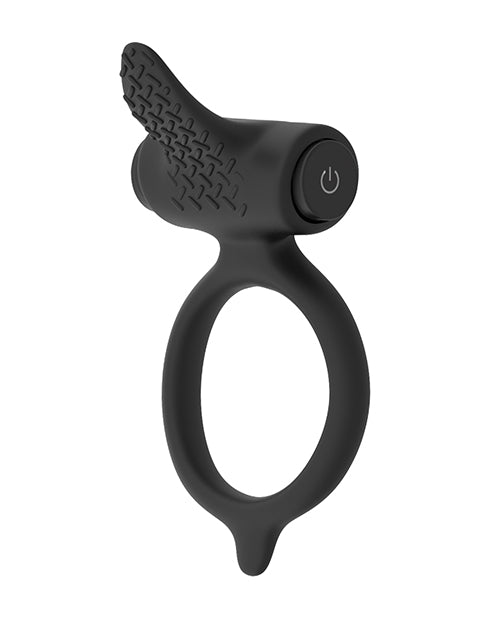 Bcharmed Classic Vibrating Cock Ring - Black | Pleasure Ring for Couples | Enhance Intimacy & Sensation in the Bedroom