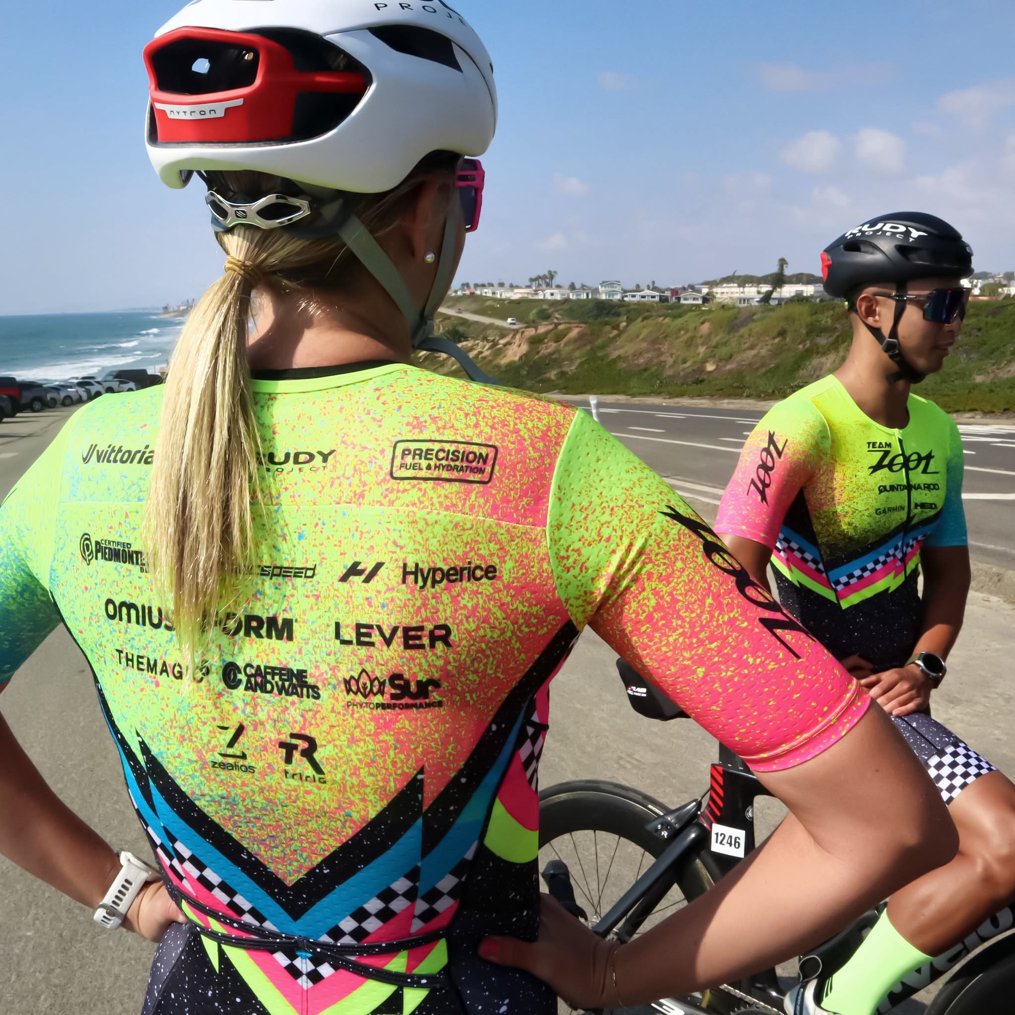 2024 Team Zoot Women's Ltd Tri Aero FZ Triathlon Racesuit - High-Performance Wetsuit for Swimming, Cycling & Running Competitions