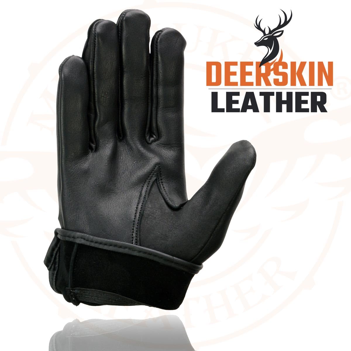 Premium Men's Deerskin Driving Gloves - Soft Leather, Comfortable Grip - Ideal for Road Trips, Commuting & Classic Car Enthusiasts